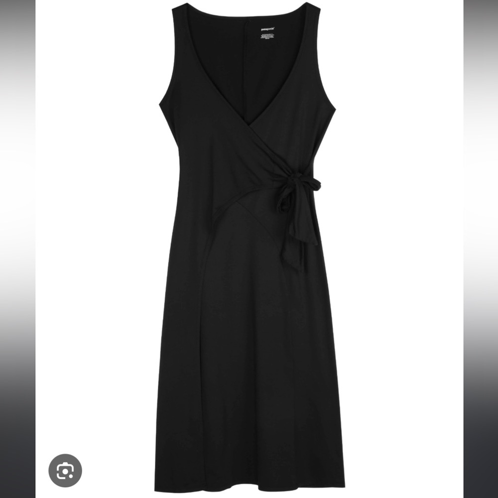 Patagonia Wrap It Up Sleeveless Midi Dress in Black Women’s size Small